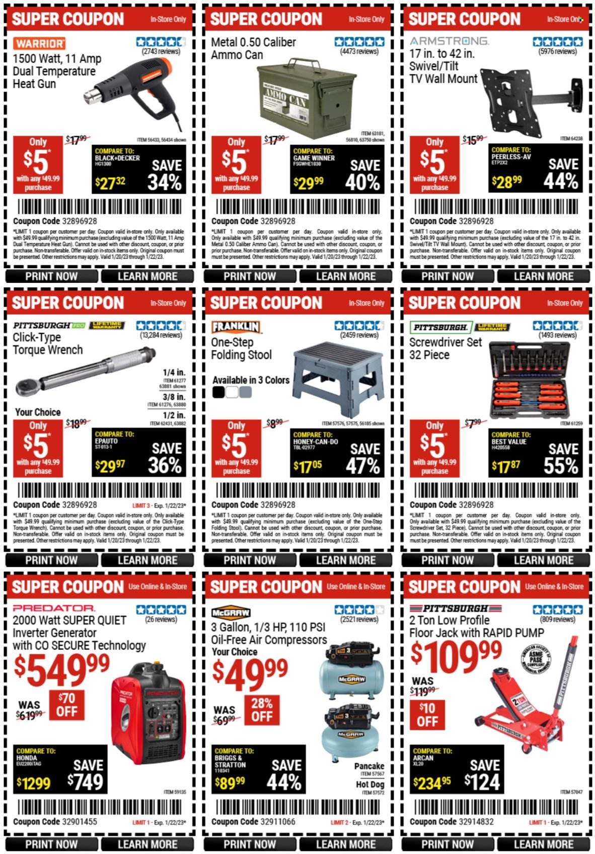 Harbor Freight Current Sales Weekly Ads Online